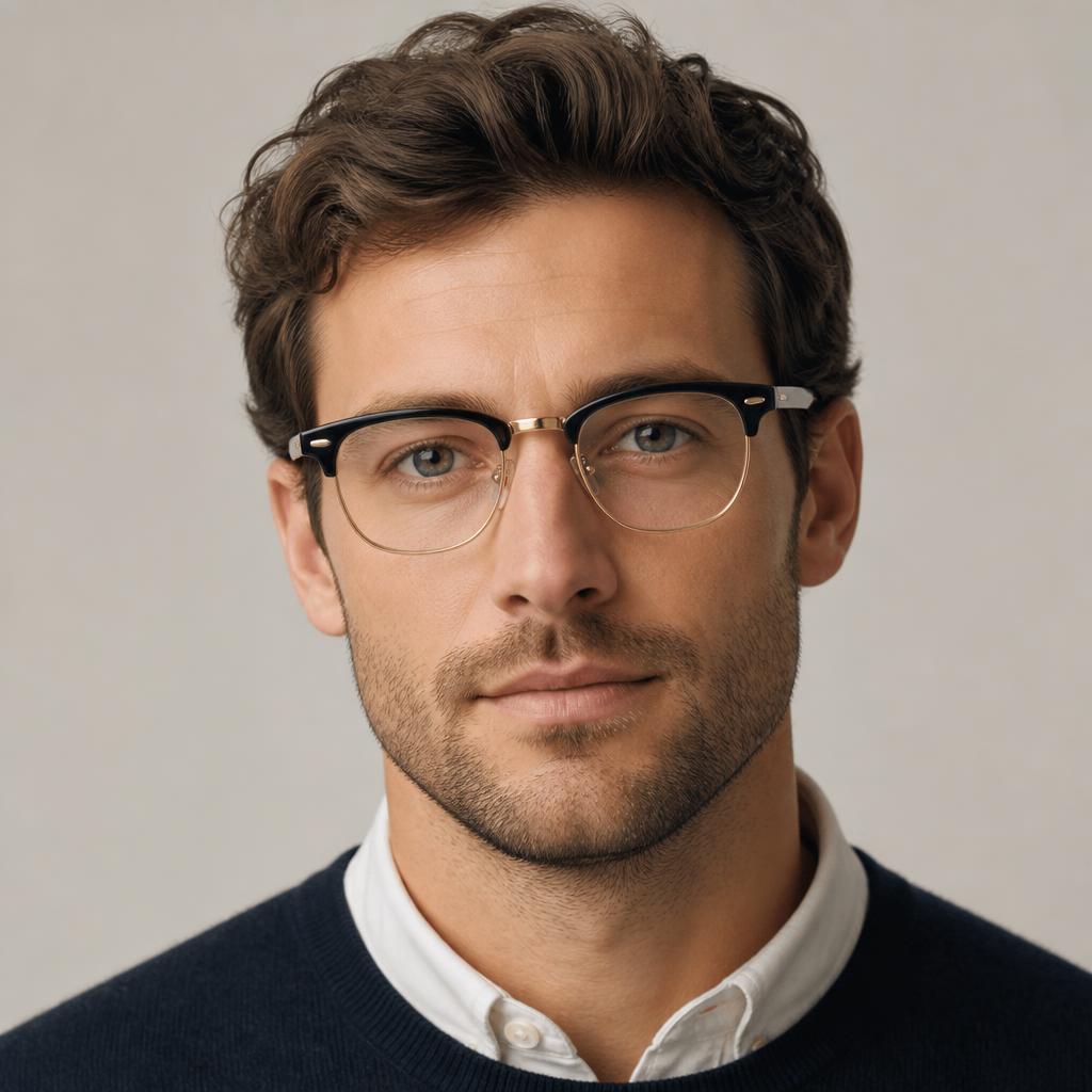 Ray-Ban Clubmaster Optics worn